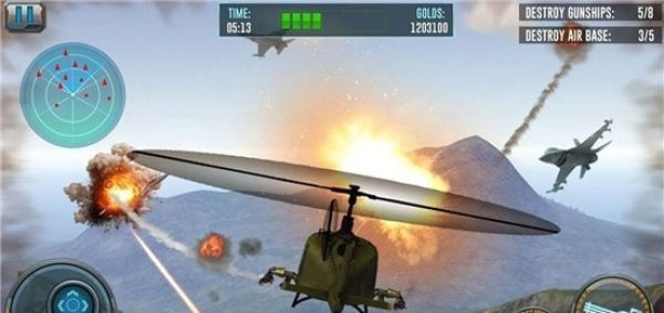 武装直升机空中支援3D