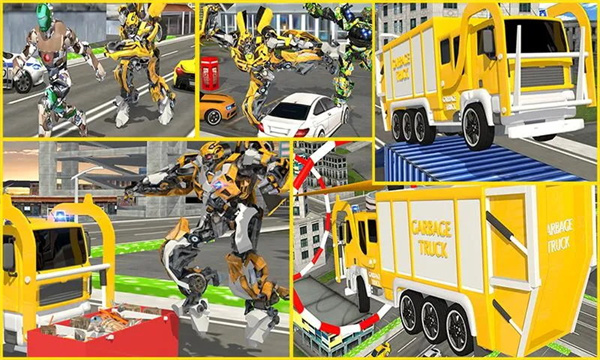 City Garbage Truck Flying Robot Trash Truck Robot(3)