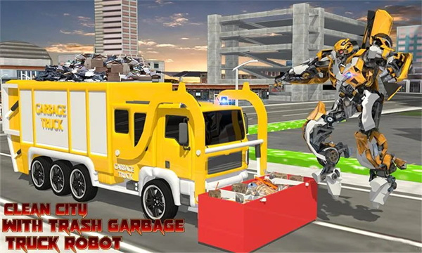 City Garbage Truck Flying Robot Trash Truck Robot(1)