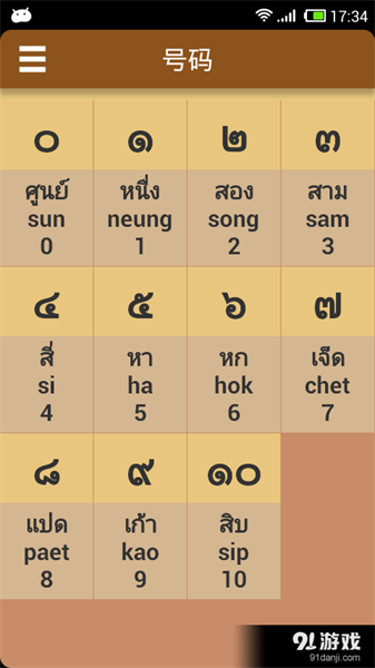 泰语字母表发音(5)
