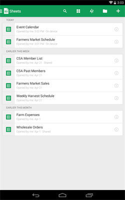 谷歌表格安卓版(1)