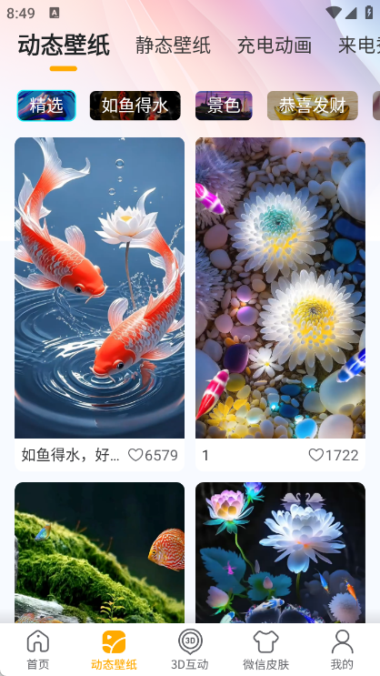 荷花锦鲤壁纸app