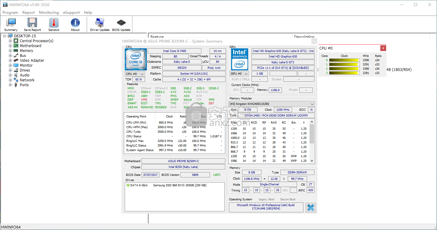 hwinfo64中文版(系统信息检测工具)