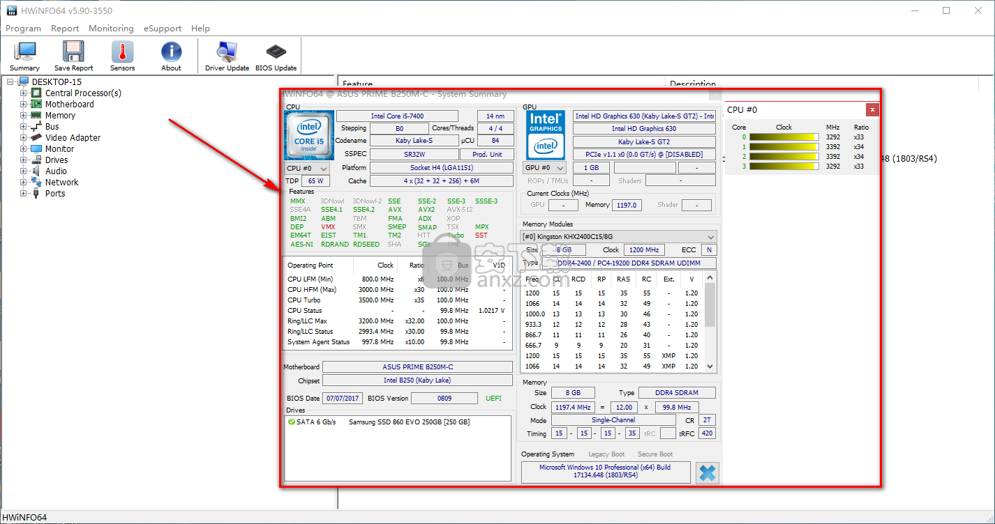 hwinfo64中文版(系统信息检测工具)