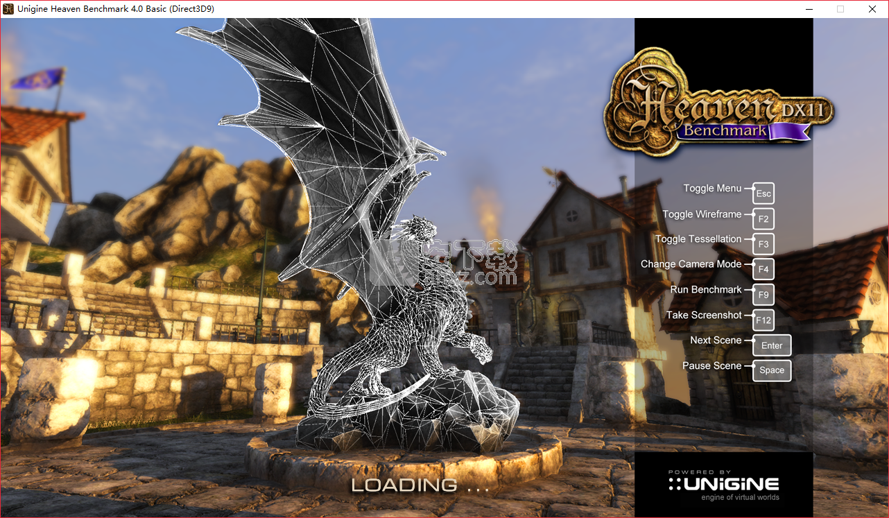 Unigine Heaven Benchmark Unigine Heaven下载v4 0 官方版 安下载