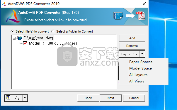 AutoDWG PDF to DWG Converter 2020(DXF转PDF软件)