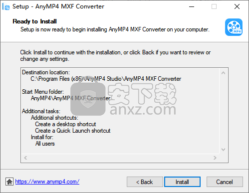 AnyMP4 MXF Converter(MXF文件转换器)