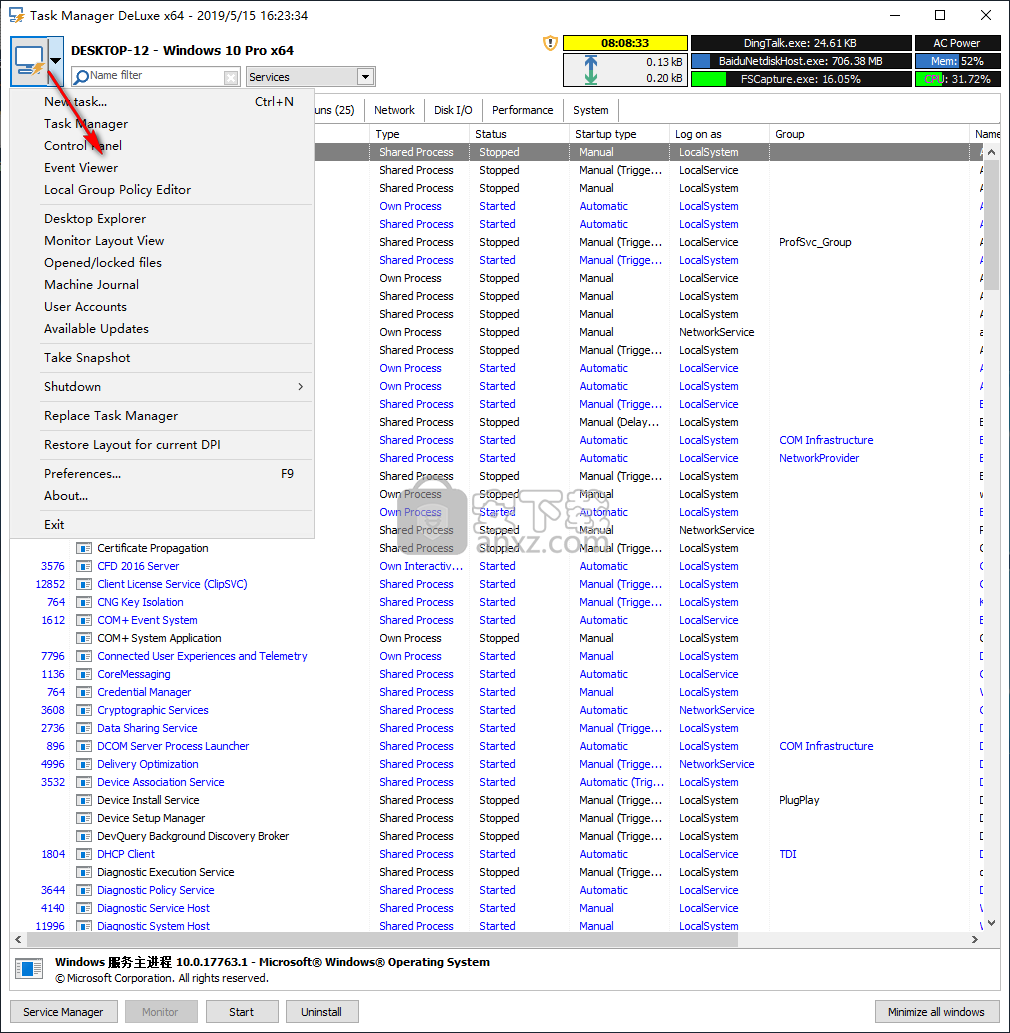 Task Manager DeLuxe(高级多功能任务管理器)