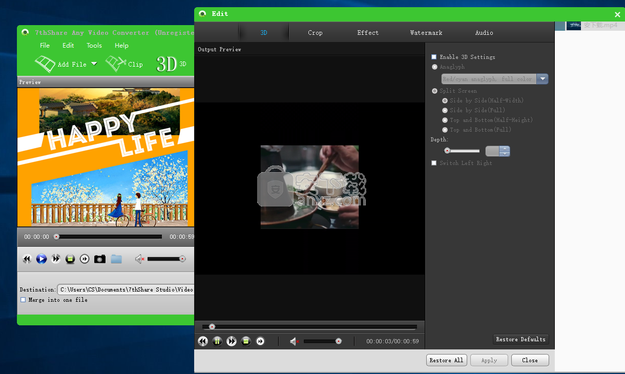 7thShare Any Video Converter(4k视频格式转换软件)