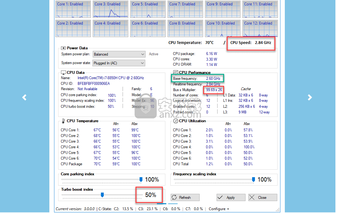 Cpu Core Parking Manager 3(CPU核心挂起调频工具)