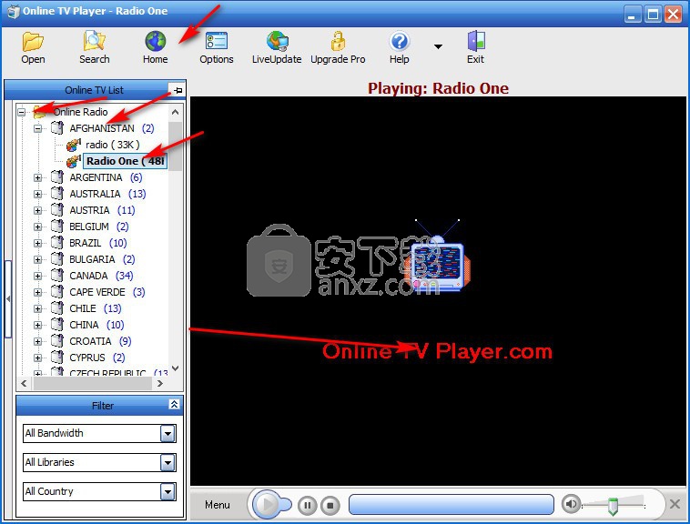 Online TV Player