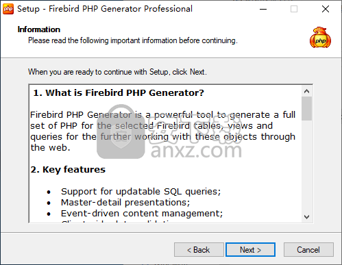 Firebird PHP Generator Pro(PHP脚本制作工具)