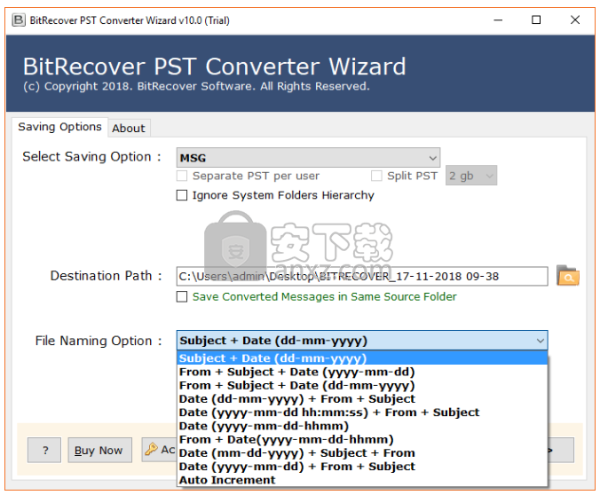 BitRecover PST Converter Wizard(pst格式转换工具)