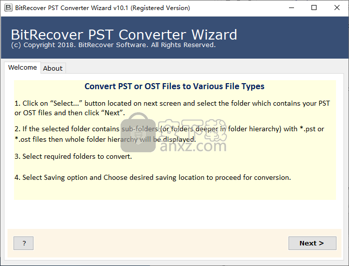 BitRecover PST Converter Wizard(pst格式转换工具)