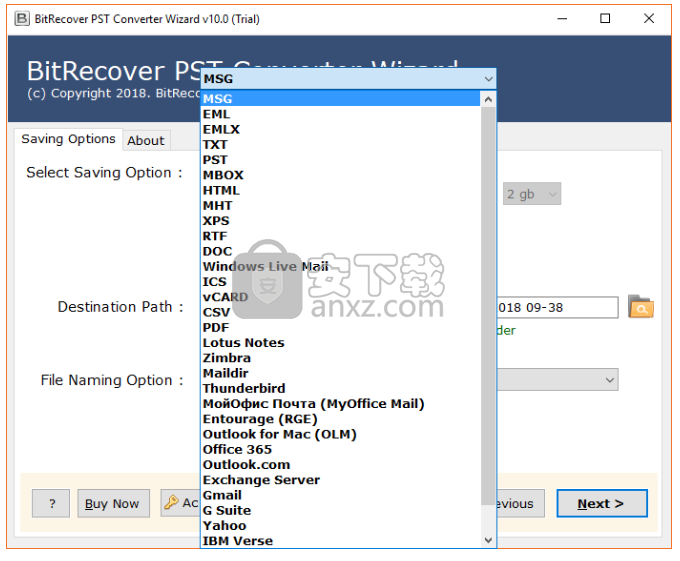 BitRecover PST Converter Wizard(pst格式转换工具)