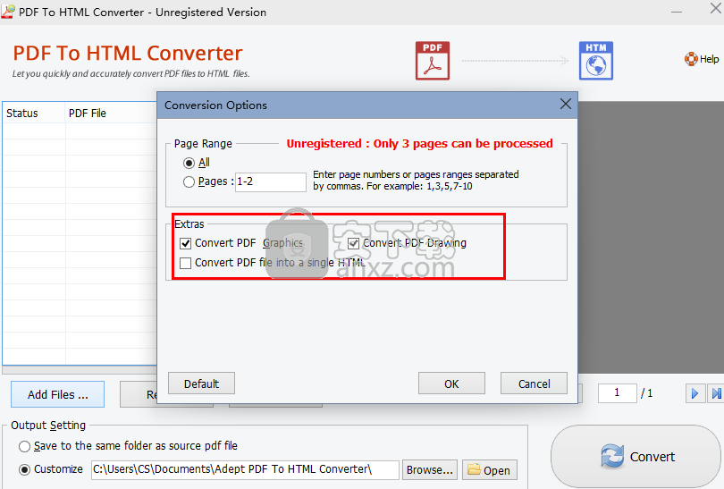 PDF to Html Converter(pdf转html转换器)