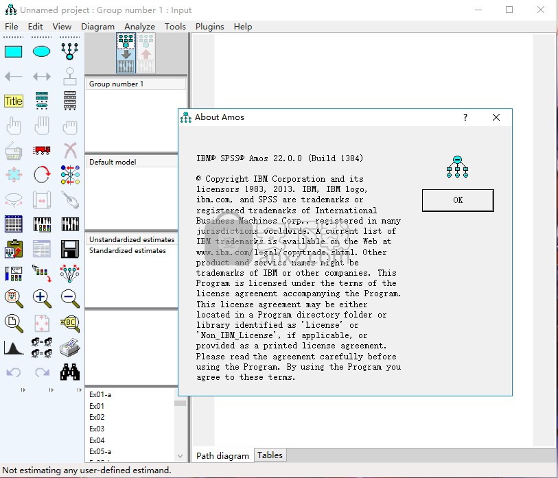 IBM SPSS Amos 21.0