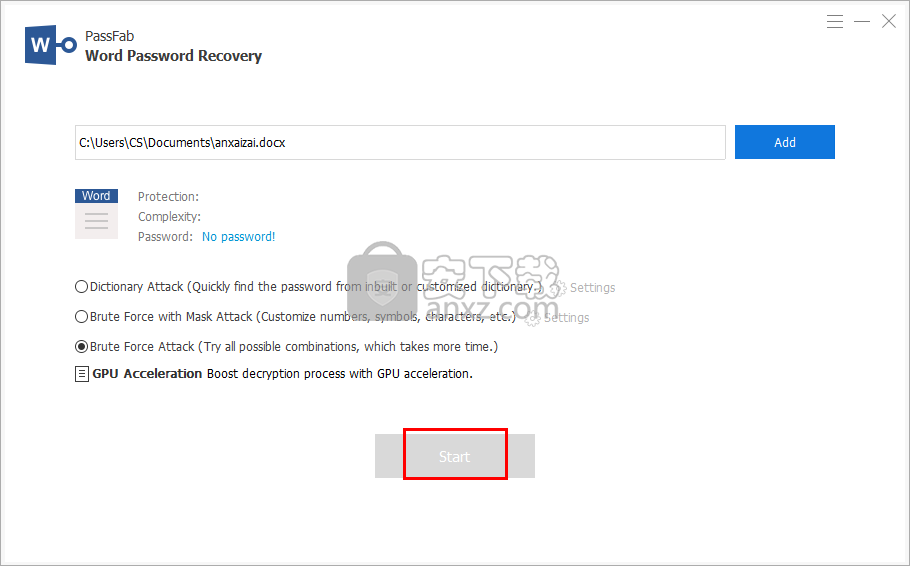 PassFab Word Password Recovery(word文档密码工具)