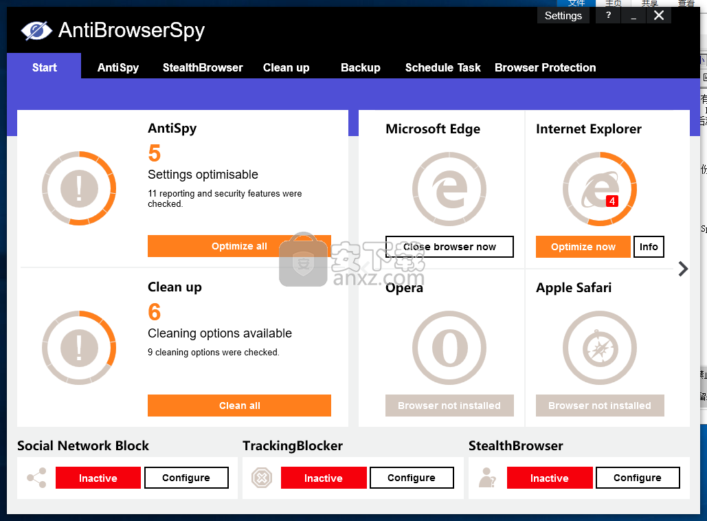 Abelssoft AntiBrowserSpy(系统反间谍软件)