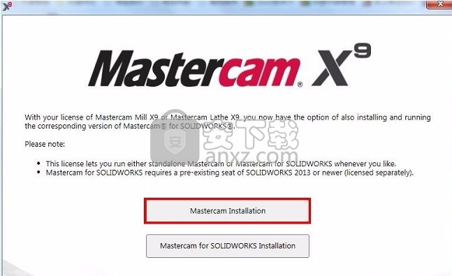 Mastercam X9中文