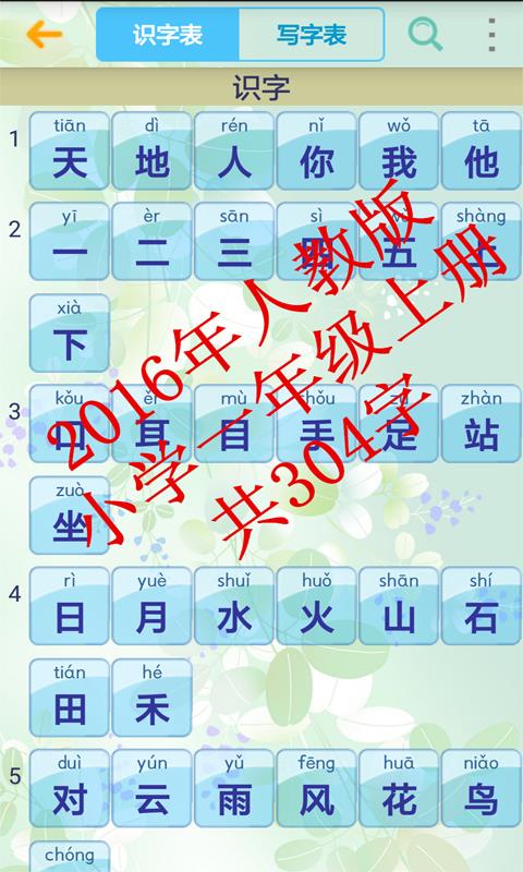 小学生字表(1)