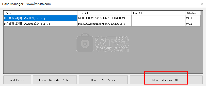 Hash Manager(MD5修改工具)