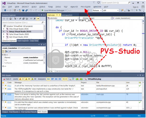 PVS-Studio(静态代码分析工具)