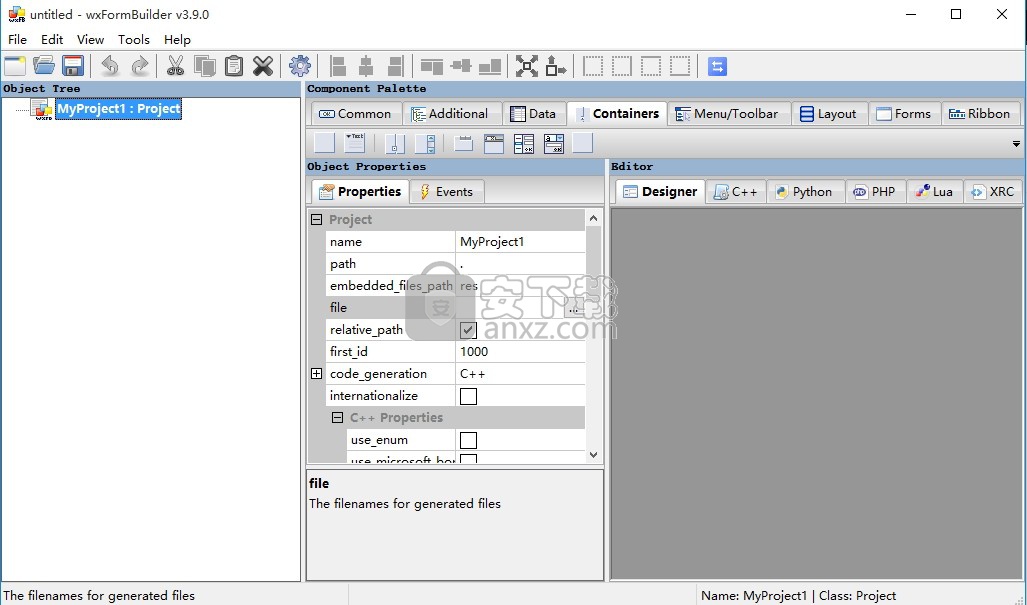 wxFormBuilder(界面编辑设计工具)
