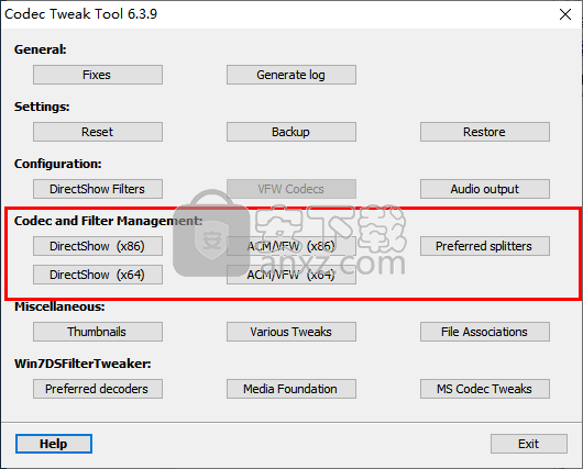 解码器扫描修复工具(K-Lite Codec Tweak Tool)
