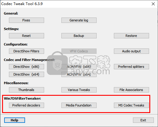 解码器扫描修复工具(K-Lite Codec Tweak Tool)