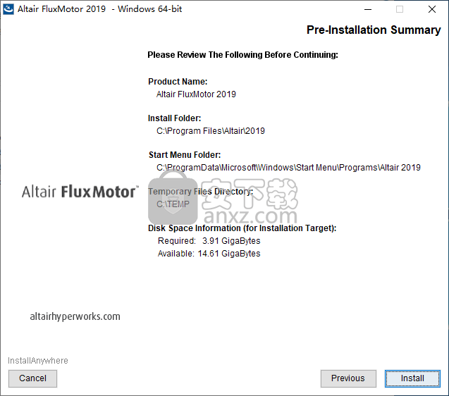 Altair FluxMotor 2019 64位