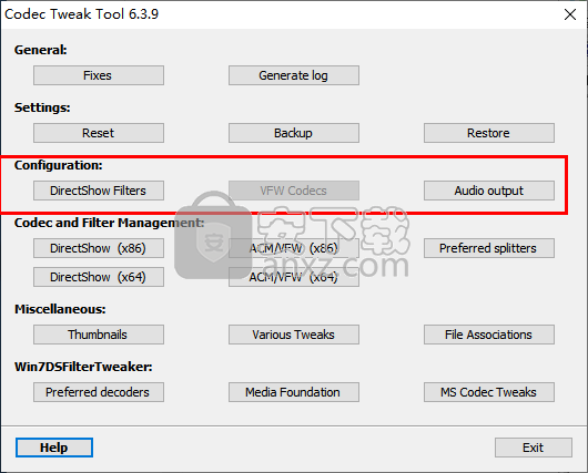 解码器扫描修复工具(K-Lite Codec Tweak Tool)