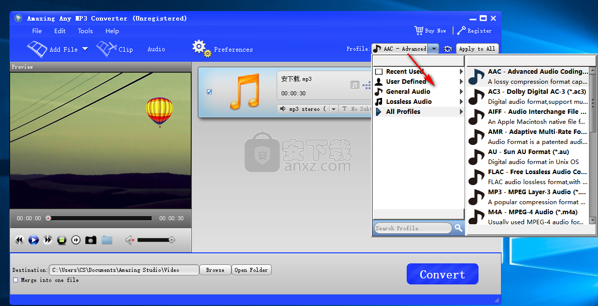 Amazing Any MP3 Converter(音频转换工具)