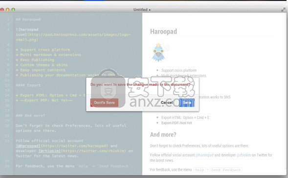 Haroopad(Markdown 编辑器)