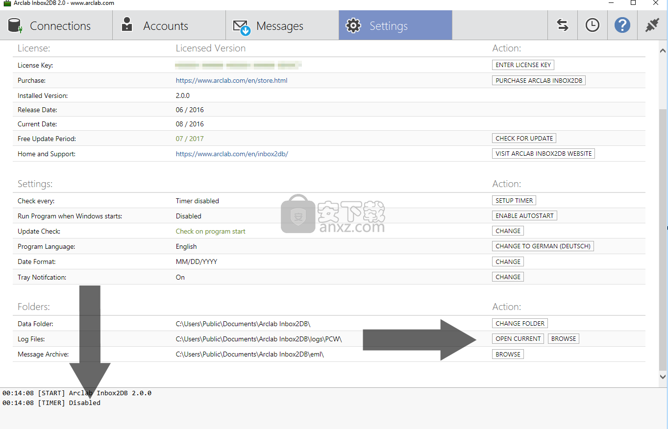 Arclab Inbox2DB(数据库分析工具)