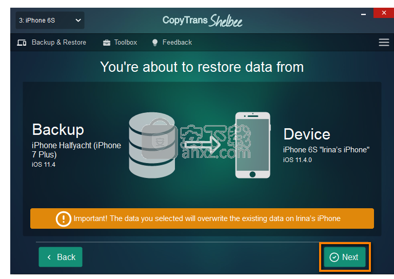 CopyTrans Shelbee(ios设备数据备份还原工具)