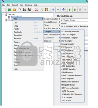 apache jmeter(web压力测试工具)