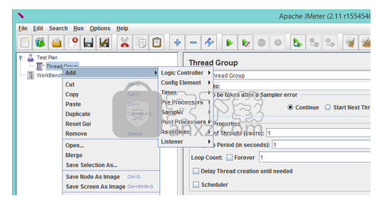 apache jmeter(web压力测试工具)