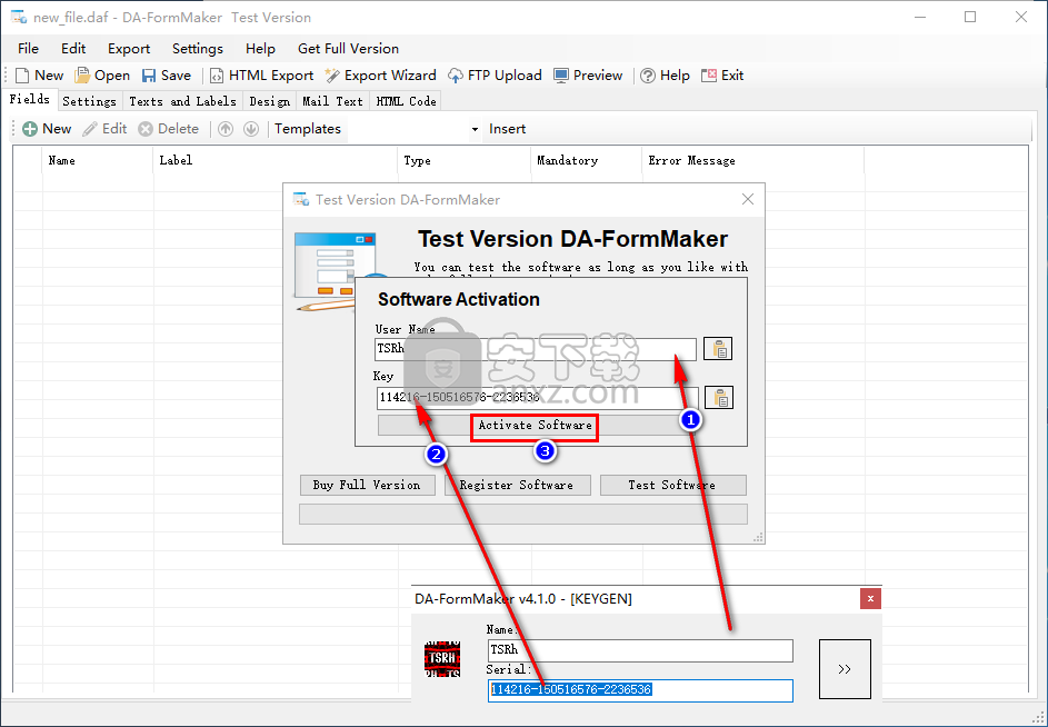 DA-FormMaker(html表单制作软件) 