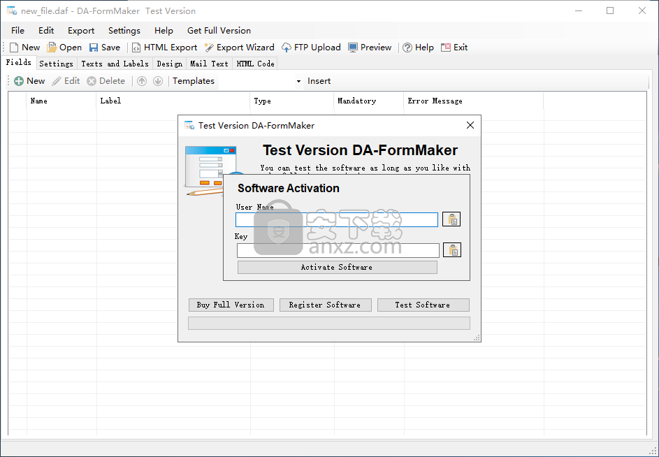 DA-FormMaker(html表单制作软件) 