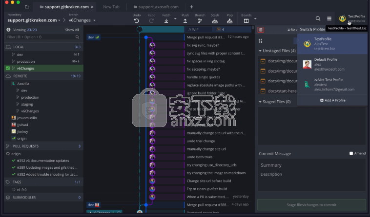 GitKraken(Git图形化工具)