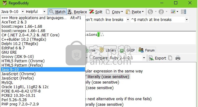 regexbuddy 4(正则表达式工具)