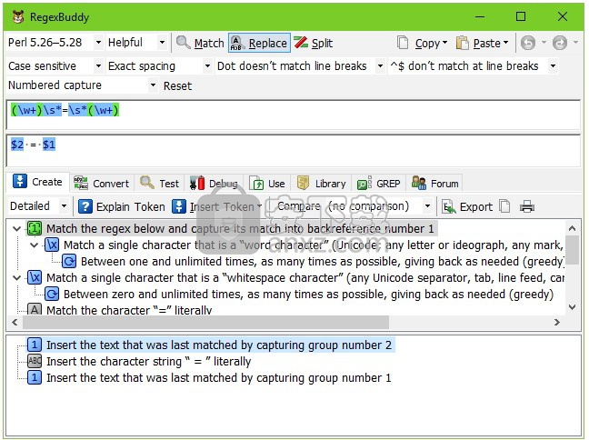 regexbuddy 4(正则表达式工具)