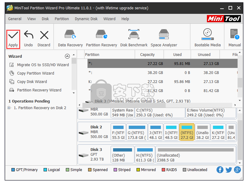 MiniTool Partition Wizard(磁盘分区管理工具)