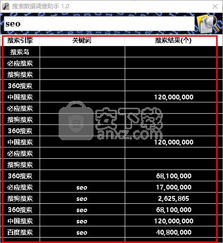 搜索数据调查助手