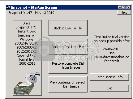 Drive SnapShot(磁盘镜像备份工具)