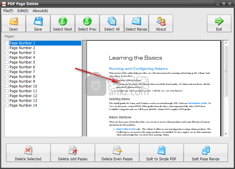 PDF Page Delete(pdf删除页面工具)