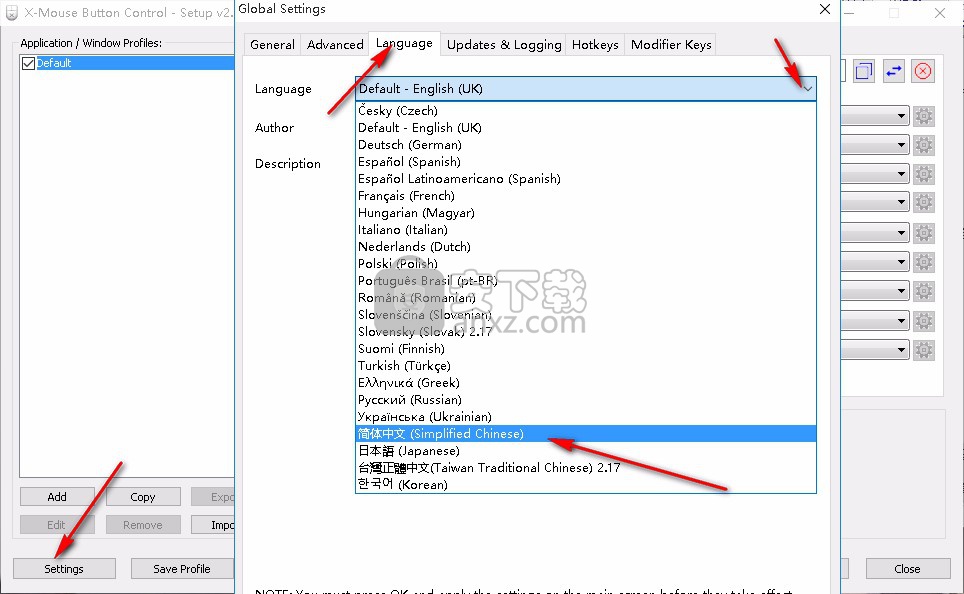 鼠标侧键设置工具(X-Mouse Button Control)