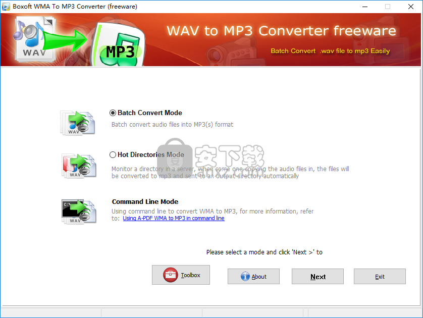 Boxoft WMA to MP3 Converter(WMA到MP3转换工具)