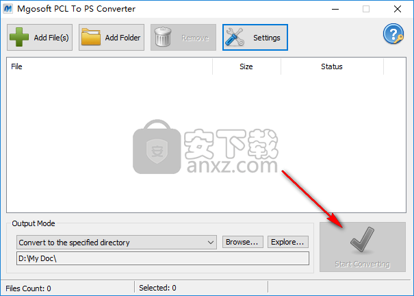 Mgosoft PCL To PS Converter(PCL转PS转换器)